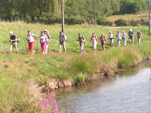 le groupe de marcheurs